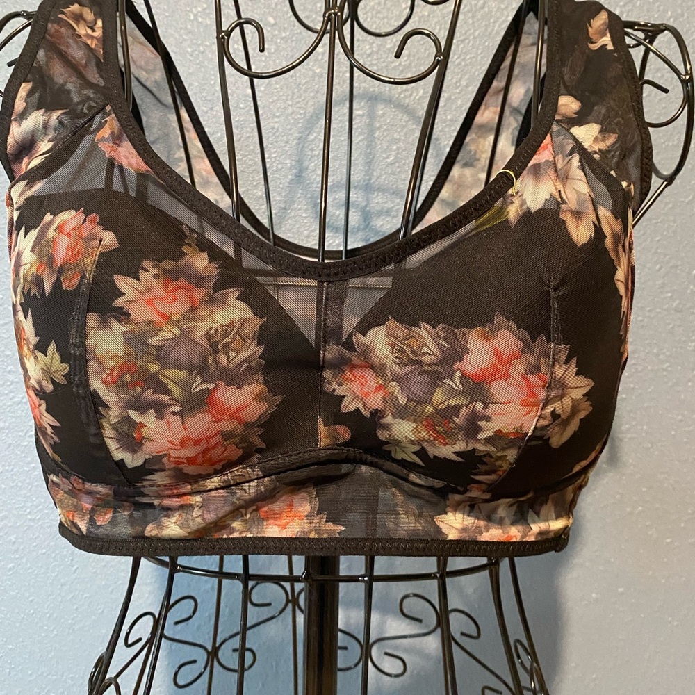 Floral Mesh Bralette
